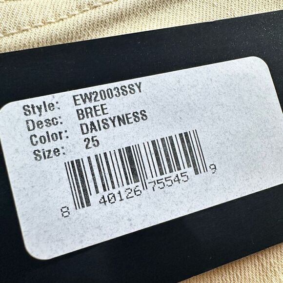 NWT EDWIN Women’s Bree High Rise Straight Leg Ankle Jean Color Tan - Size 25 - Picture 4 of 9